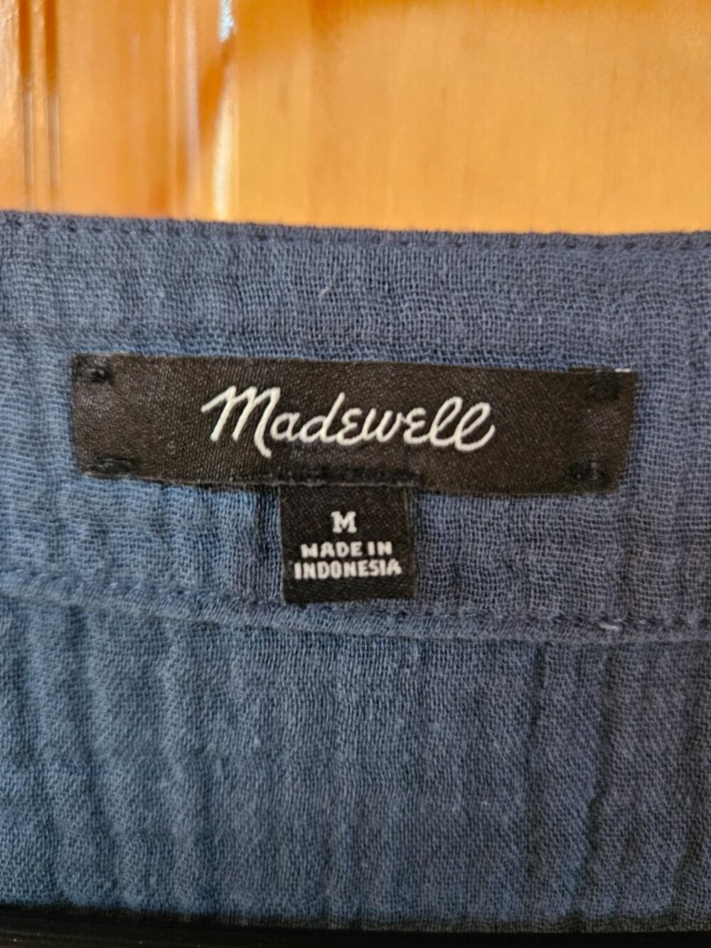 Madewell blue cotton baby doll dress - Picture 2 of 7